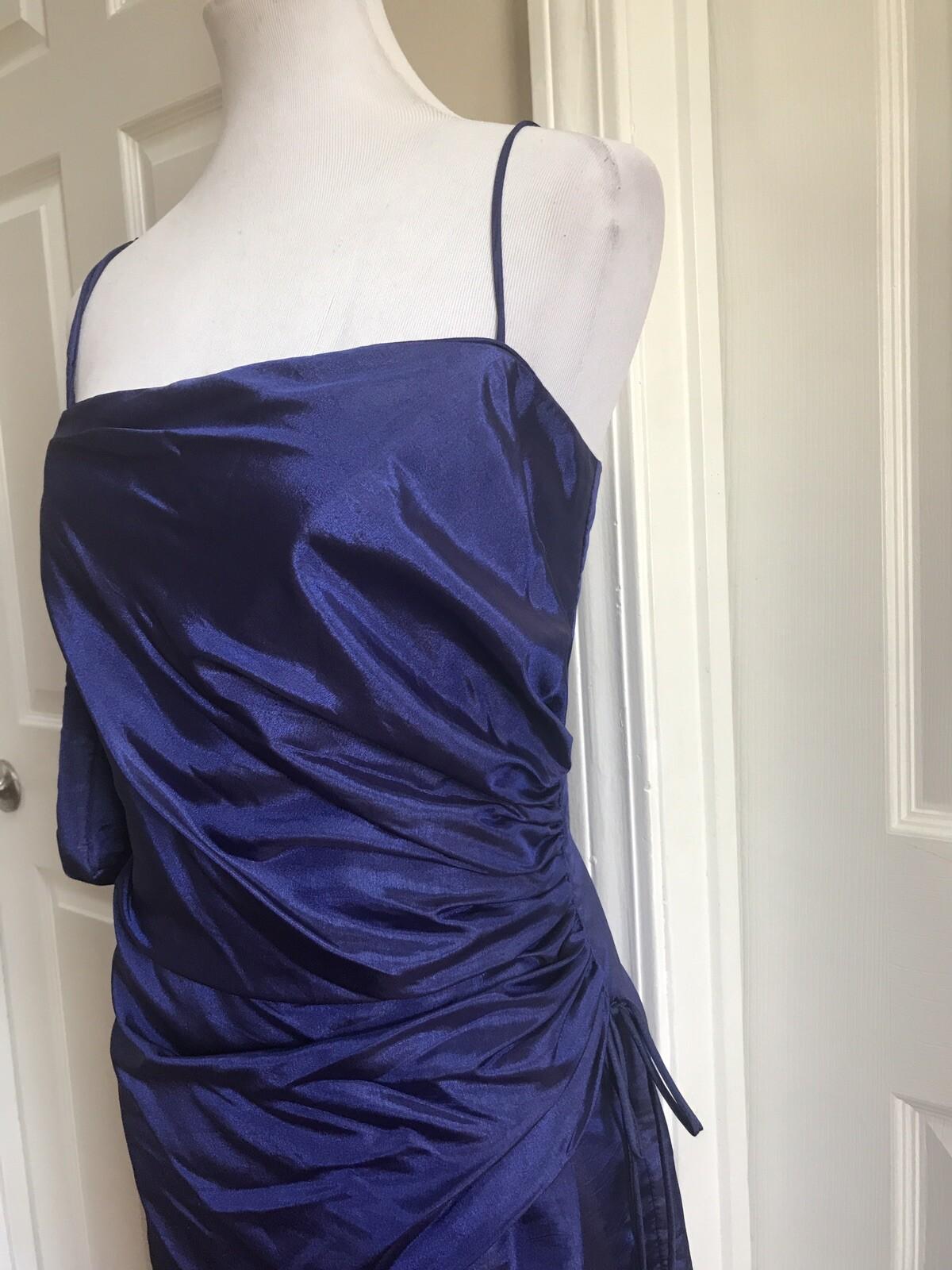PATRA Women Sleeveless Long Full Length Purple Evening Dress Gown NWT Size 14