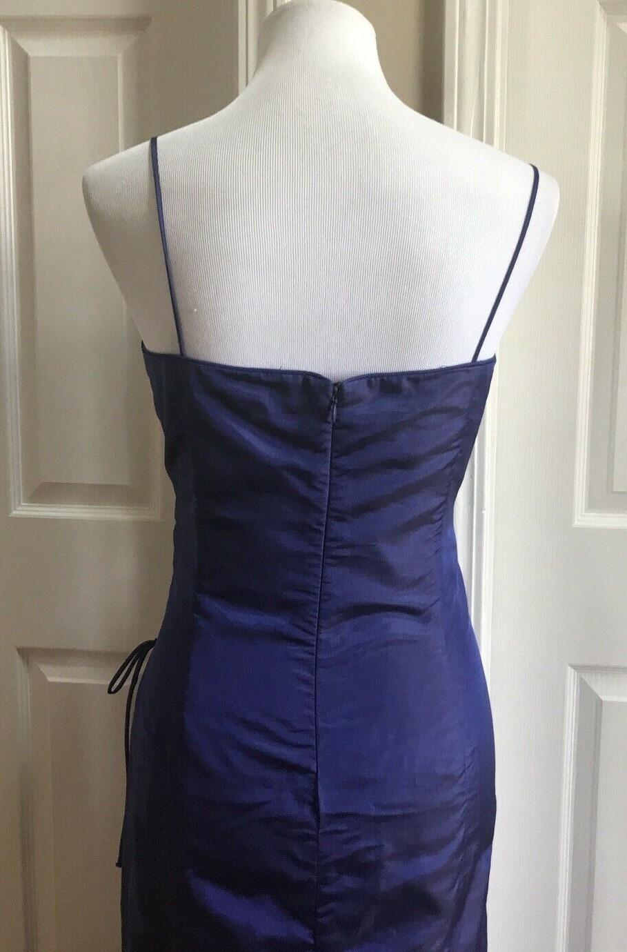 PATRA Women Sleeveless Long Full Length Purple Evening Dress Gown NWT Size 14