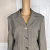 Le Suit Women Polyester Spandex Skirt Suit Size 14P Gray Lined Pockets 2PC