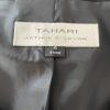 TAHARI Women 1PC Black White Polyester Wool Blend Lined Zip Up Blazer Size 4
