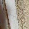 SIGNATURE ALFRED ANGELO Gold Belted Lace Cotton Backless Maxi Dress Size 8
