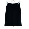 St John Collection Tight Knit Stretch Skirt Size 4 Black Pencil Quiet Luxury