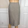 Le Suit Women Polyester Spandex Skirt Suit Size 14P Gray Lined Pockets 2PC