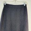 St John Collection Tight Knit Stretch Skirt Size 4 Black Pencil Quiet Luxury