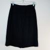 St John Collection Tight Knit Stretch Skirt Size 4 Black Pencil Quiet Luxury