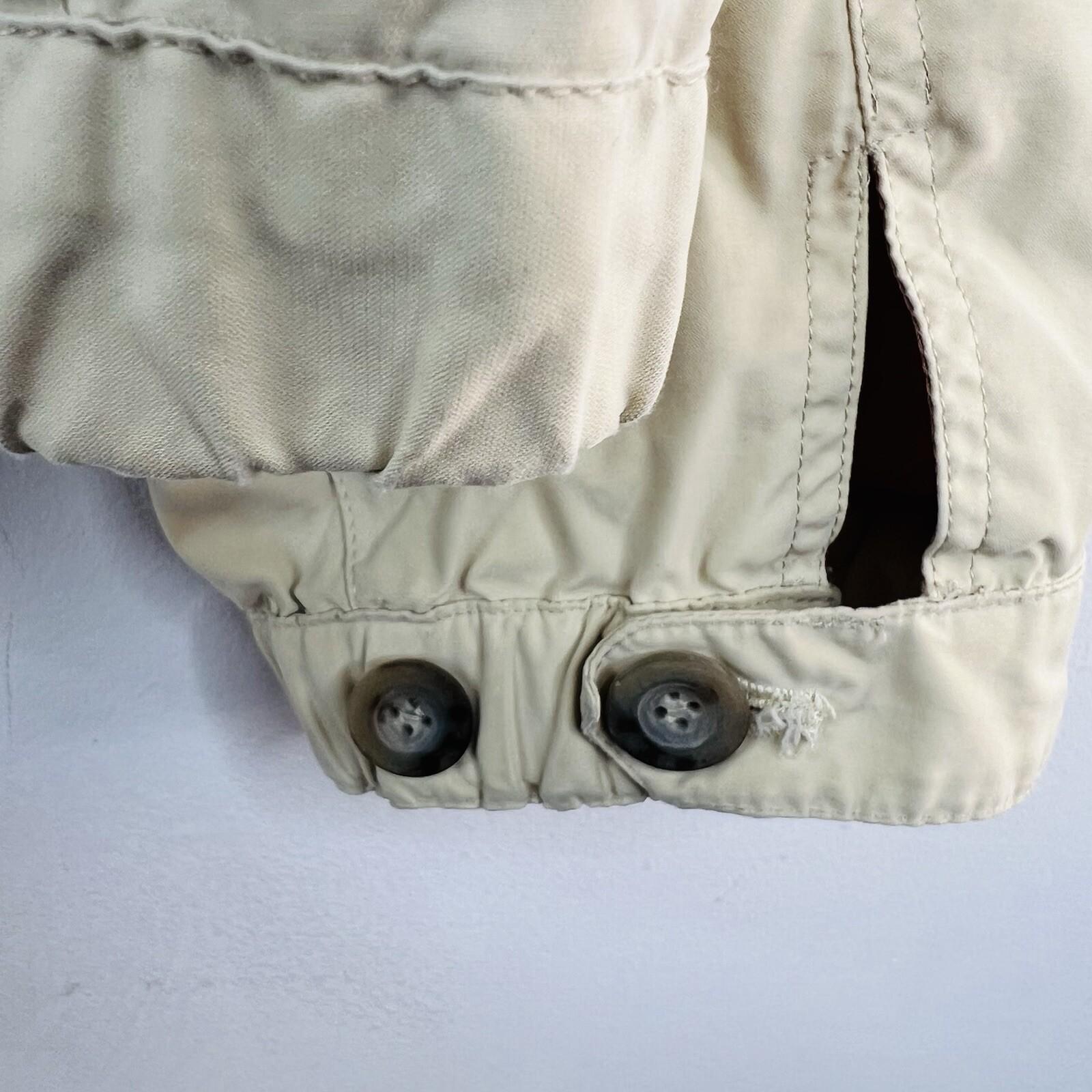 Giorgio Armani Le Collezioni Men Windbreaker Jacket Size 42 Beige Made In Italy