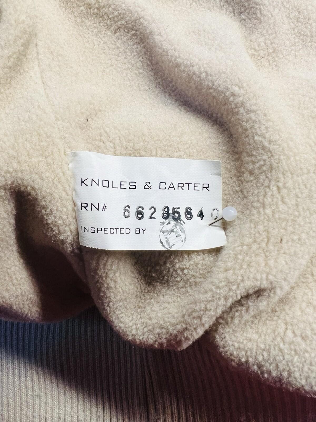 Pelle Moda Knoles & Carter Vtg Leather Puffer Vest L Faux Fur Collar Motorcycle