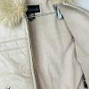 Pelle Moda Knoles & Carter Vtg Leather Puffer Vest L Faux Fur Collar Motorcycle