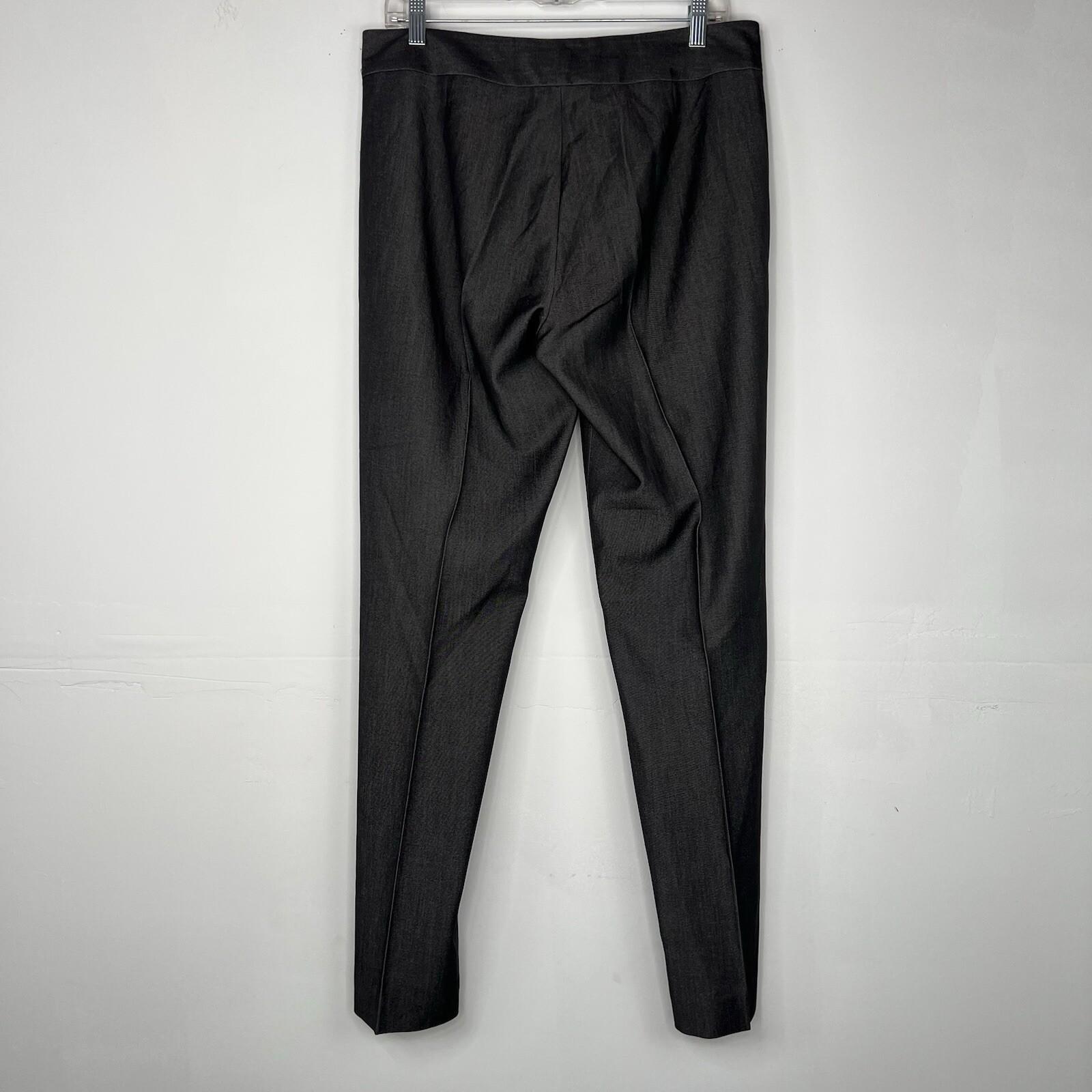 Sharagano Polyester Stretch Pant Suit Size 10 Gray Belted Double Breasted 2PC