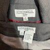 Sharagano Polyester Stretch Pant Suit Size 10 Gray Belted Double Breasted 2PC