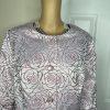 ASHRO Polyester Skirt Suit 16W  Light Purple Ruffle Bell Sleeve Collarless 2PC