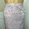 ASHRO Polyester Skirt Suit 16W  Light Purple Ruffle Bell Sleeve Collarless 2PC