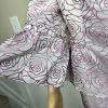 ASHRO Polyester Skirt Suit 16W  Light Purple Ruffle Bell Sleeve Collarless 2PC