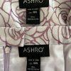 ASHRO Polyester Skirt Suit 16W  Light Purple Ruffle Bell Sleeve Collarless 2PC