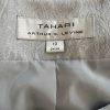Tahari ASL Polyester Blazer Size 10 Silver Floral Beaded Cocktail 3/4 Sleeve
