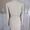 COLLECTIONS For LE SUIT 2PC Beige Polyester Belted Skirt (SZ 14) Suit (SZ 18)