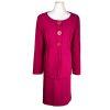 MONROE AND MAIN Women 2PC Burgundy Spandex Rayon Polyester Skirt Suit Size 16