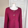 MONROE AND MAIN Women 2PC Burgundy Spandex Rayon Polyester Skirt Suit Size 16