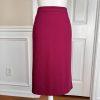 MONROE AND MAIN Women 2PC Burgundy Spandex Rayon Polyester Skirt Suit Size 16
