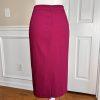 MONROE AND MAIN Women 2PC Burgundy Spandex Rayon Polyester Skirt Suit Size 16