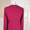MONROE AND MAIN Women 2PC Burgundy Spandex Rayon Polyester Skirt Suit Size 16