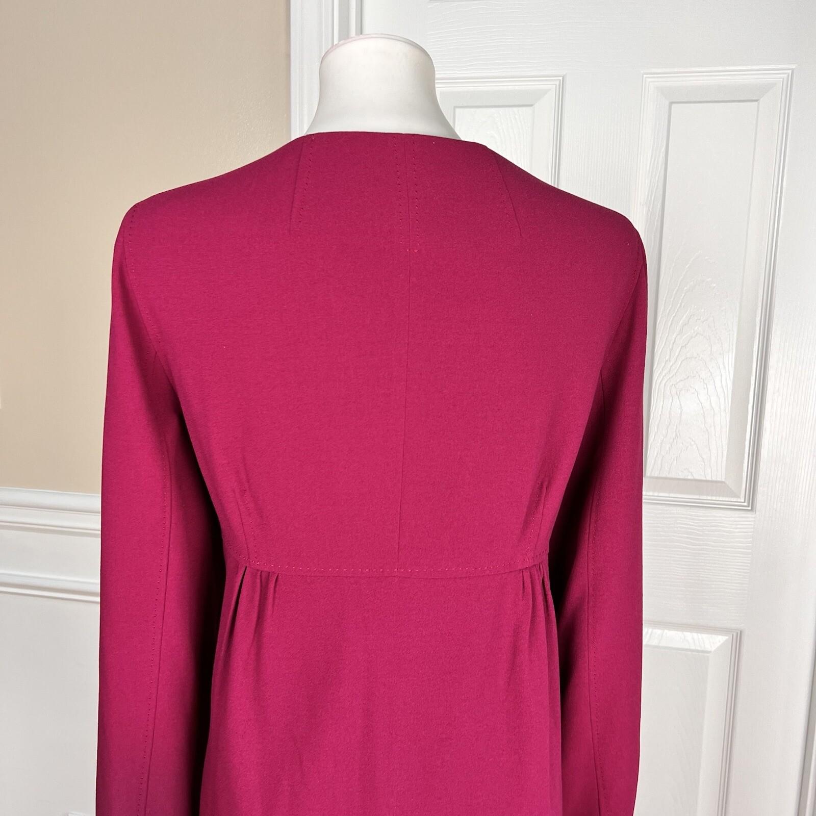 MONROE AND MAIN Women 2PC Burgundy Spandex Rayon Polyester Skirt Suit Size 16