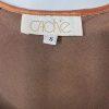 Cache Vintage Silk Tank Top Size S Shiny Copper Scoop Neck Y2K