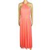 Celebrate DB Studio Mesh Gown Size 8 Salmon Halter Evening Dress Maxi