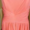 Celebrate DB Studio Mesh Gown Size 8 Salmon Halter Evening Dress Maxi