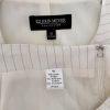 John Meyer Polyester Skirt Suit Size 10 Off White Striped Notch Collar 2PC New