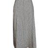 New VTG ILGWU EVAN PICONE Pleated Black White Wool Blend Skirt Size 8