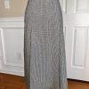 New VTG ILGWU EVAN PICONE Pleated Black White Wool Blend Skirt Size 8
