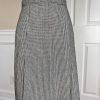 New VTG ILGWU EVAN PICONE Pleated Black White Wool Blend Skirt Size 8