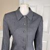 LE SUIT Women 2PC Gray Single Breasted Polyester Lined Skirt Suit Size 12P