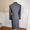 LE SUIT Women 2PC Gray Single Breasted Polyester Lined Skirt Suit Size 12P