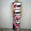 Sandra Darren Maxi Casual Dress 6 Multi Floral Crew Neck Sleeveless Stretch