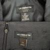 LIZ CLAIBORNE 2PC Charcoal Rayon Stretch Belted Skirt (Size 14) Suit (Size 16P)