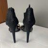 BCBG Generation Kadia Suede Caged 8.5 Perforated Open Toes Dressy Heels Platform