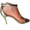 Gianni Bini Antonia Sandals Size 8.5M Gold Metallic T Strap High Heel Stiletto