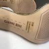 Gianni Bini Antonia Sandals Size 8.5M Gold Metallic T Strap High Heel Stiletto
