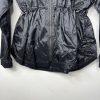 Nike Sportwear Windrunner Jacket Size S Black Dropped Hem Bungee Hood Waist New