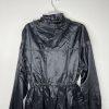 Nike Sportwear Windrunner Jacket Size S Black Dropped Hem Bungee Hood Waist New
