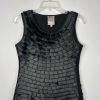 Yoana Baraschi Anthropologie Dress Size 4 Black Pleated Ribbons Sleeveless Lined