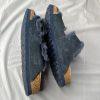 Birkenstock Arizona Navy Shearling Suede Sandals EU 36 US 6 Two Straps Buckle