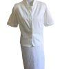 NEIMAN MARCUS Women 2 PC Beautiful White Cotton Skirt Suit Size 14