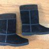 BASS Women Black Waterproof Winter Leather Suede Boot size 7 M