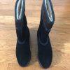 BASS Women Black Waterproof Winter Leather Suede Boot size 7 M