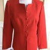NYP Suits Women 2 PC Red Skirt Suit Size 10