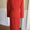 NYP Suits Women 2 PC Red Skirt Suit Size 10