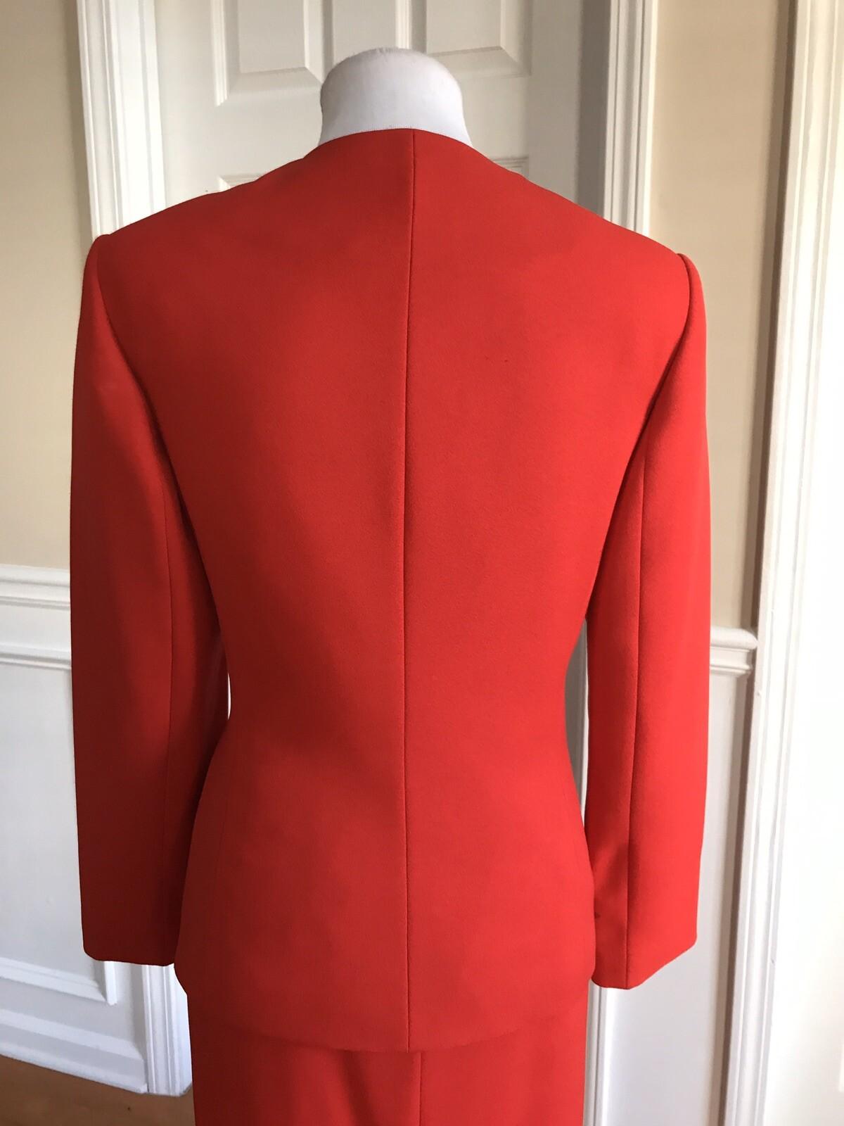NYP Suits Women 2 PC Red Skirt Suit Size 10